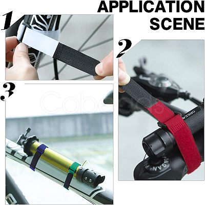 SUPERFINDING 16Pcs 8 Color Reusable Nylon Cable Ties FIND-FH0002-20-1