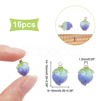 Handmade Flower Pendants KY-PH0001-41-1