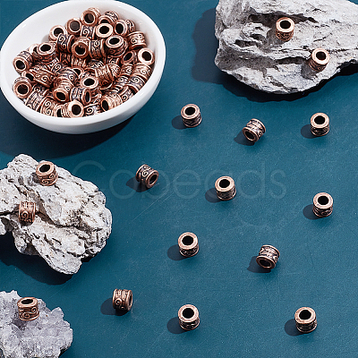 80Pcs Tibetan Style Alloy European Beads TIBEB-HY0001-18-1