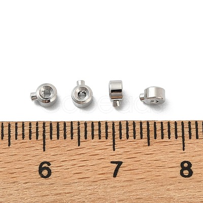 SHEGRACE Brass Crimp Beads XGR0053P-63P-1