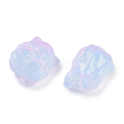 Transparent Spray Paint Glass Beads X1-GLAA-H035-01K-1