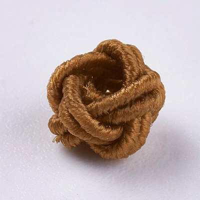 Polyester Weave Beads WOVE-K001-A15-1