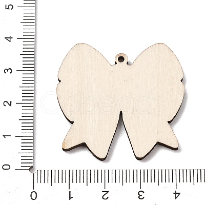American Football Themed Printed Wooden Pendants WOOD-B012-02F-1