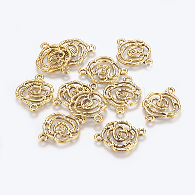 Tibetan Style Links connectors TIBEB-EA10947YKG-AG-LF-1