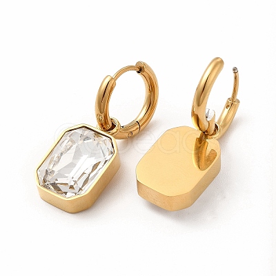 Ion Plating(IP) 304 Stainless Steel Hoop Earring Hand Polished EJEW-C017-06G-03-1
