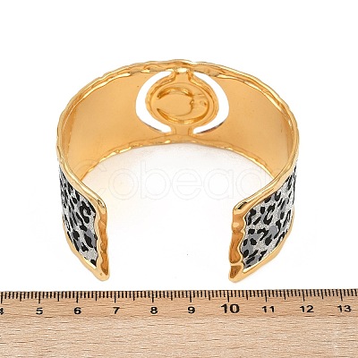 304 Stainless Steel Cuff Bangles for Women BJEW-K285-01A-G-1
