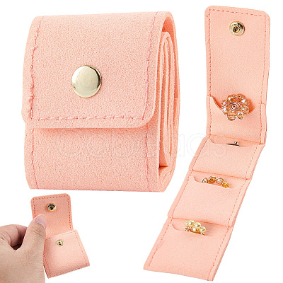 1Pc PU Leather Jewelry Rolls ABAG-CL0001-43B-1