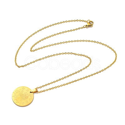 Constellation Pendant Necklaces NJEW-S422-04G-05-1