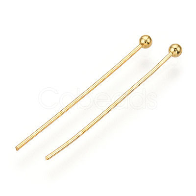 Brass Ball Head Pins X-KK-G331-10-0.6x25-1