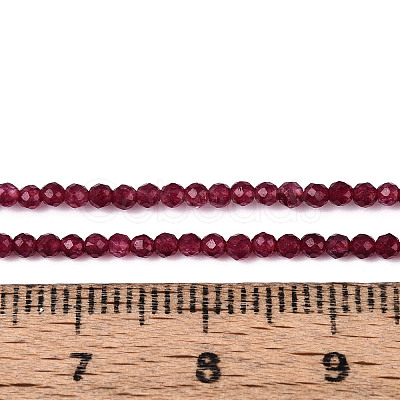 Dyed Natural Ruby Beads Strands G-T143-06-1