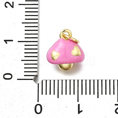 Brass Enamel Charms KK-K400-29G-02-1