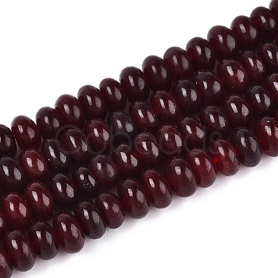 Dyed Natural White Jade Beads Strands G-T139-59A-01-1