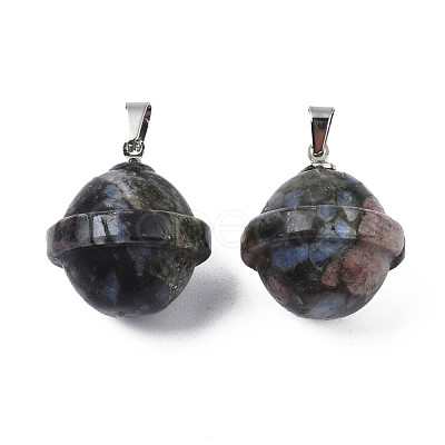 Natural Glaucophane Pendants PORC-T132-053A-1