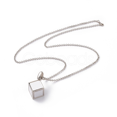 Sublimation Blank Aluminum Pendant Necklace LS-NJEW-E020-04P-1