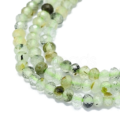 Natural Prehnite Beads Strands G-G106-A28-01-1