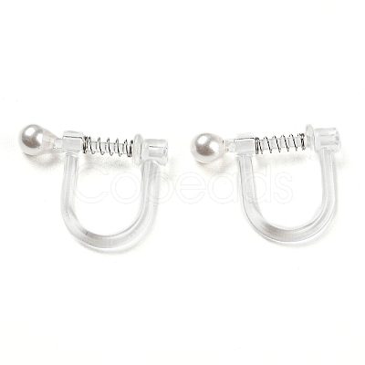 Resin Clip-on Earring Findings FIND-H046-08-1