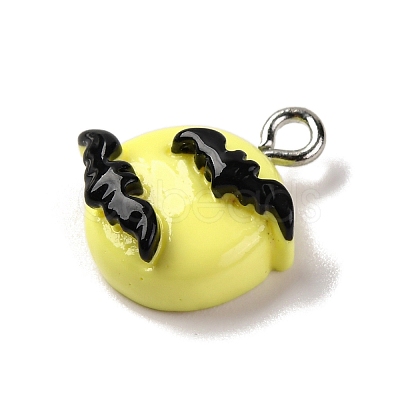 Halloween Theme Opaque Resin Pendants RESI-D075-02I-1