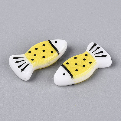 Printed Opaque Resin Beads RESI-N043-22F-1