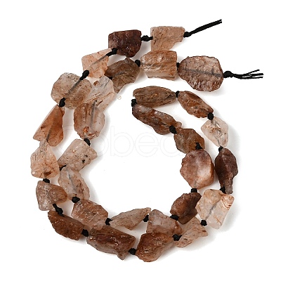 Raw Rough Natural Black Gold Rutilated Quartz Beads Strands GG-CBA4808-G01-01-1