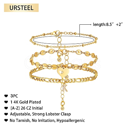 Anklets Sets AJEW-AN00383-11-1