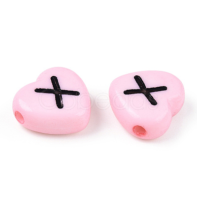 Horizontal Hole Opaque Acrylic Beads SACR-Q126-04D-1