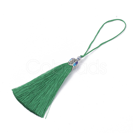 Nylon Tassel Big Pendant Decorations AJEW-N024-20-1