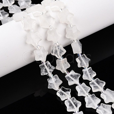 Natural Quartz Crystal Beads Strands G-T138-186-1