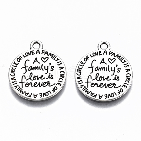 Tibetan Style Alloy Pendants X-TIBE-S314-119AS-RS-1