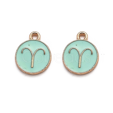 Alloy Enamel Pendants ENAM-S124-01A-15A-1