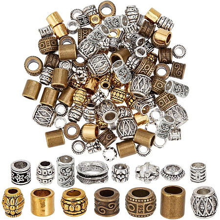 150Pcs 15 Styles Tibetan Style Alloy European Beads FIND-SC0019-85-1