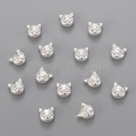 Tibetan Style Alloy Kitten Beads X-TIBEP-GC178-S-RS-1