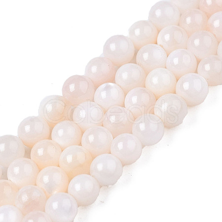 Natural Freshwater Shell Beads Strands X-BSHE-T009A-01B-1