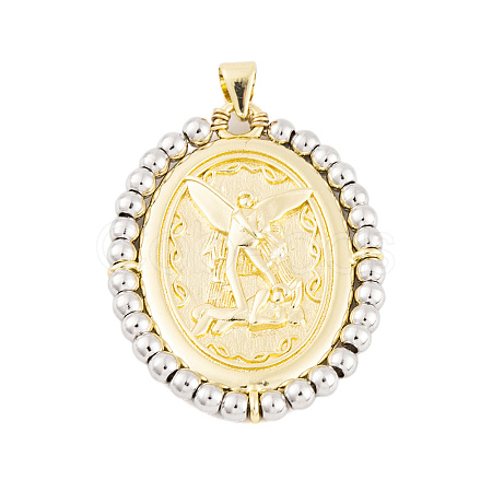 Rack Plating Brass Pendants KK-P269-14G-B-1