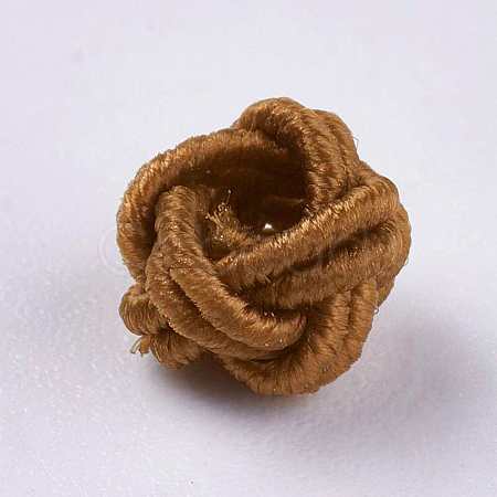 Polyester Weave Beads WOVE-K001-A15-1