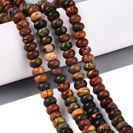 Natural Picasso Jasper/Polychrome Jasper Beads Strands G-N367-02A-12-1