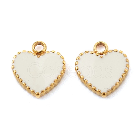 Fashion 304 Stainless Steel Enamel Pendants STAS-Z009-08G-1