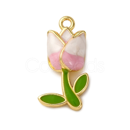 Brass Enamel Pendants KK-C119-19A-02-1