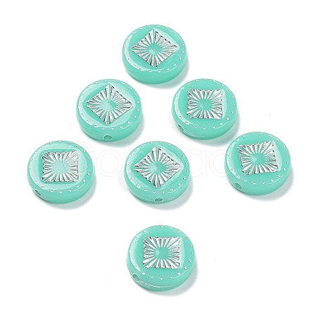 Opaque Acrylic Beads OACR-G016-07D-1