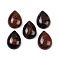 Natural Mahogany Obsidian Cabochons, Teardrop, 20~20.5x15~15.5x6.5~7mm