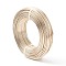 Aluminum Wire, Bendable Metal Craft Wire, Flexible Craft Wire, for Beading Jewelry Craft Making, Champagne Gold, 12 Gauge, 2.0mm, 55m/500g(180.4 Feet/500g)