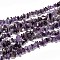 Natural Amethyst Chips, Purple,  about 5~9mm long, about 33 inch/strand