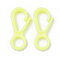 Plastic Lobster CLaw Clasps, Light Goldenrod Yellow, 33x15.5x4.5mm, Hole: 7.5mm