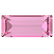 Preciosa&reg MAXIMA Crystal Fancy Stones, Czech Crystal, 435 26 212 Baguette, Dura Foiling, 70010 Rose, 7x3mm