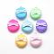 Handmade Polymer Clay Pendants, Macarons with Bowknot, Mixed Color, 28~30x25~26x16~21mm, Hole: 2mm