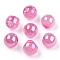 Opaque Acrylic Beads, Round, Top Drilled, Hot Pink, 19x19x19mm, Hole: 3mm