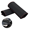 2Pcs PU Leather Car Door Handle Covers, Door Handle Scratch Cover Guard Protective Film Pad, Black, 130~134x60~64mm