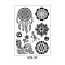 Mandala Pattern Vintage Removable Temporary Water Proof Tattoos Paper Stickers, Mixed Patterns, 21x15cm