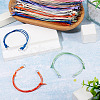 10Pcs Waxed Polyester Cord Bracelets Making AJEW-TAC00108-4
