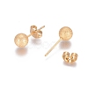 Ion Plating(IP) 304 Stainless Steel Stud Earrings EJEW-L215-58D-G-2