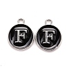 Platinum Plated Alloy Charms X-ENAM-S118-02F-P-1